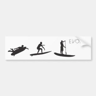 Adesivo Para Carro O SUP evolui o autocolante no vidro traseiro