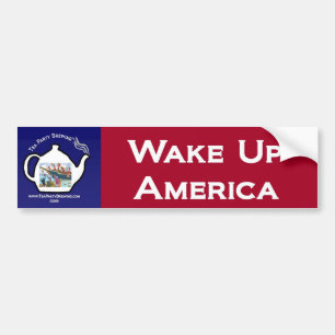 Adesivo Para Carro O tea party TP0101 acorda o autocolante no vidro