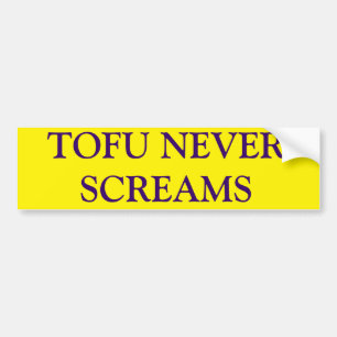 ADESIVO PARA CARRO O TOFU NUNCA GRITA