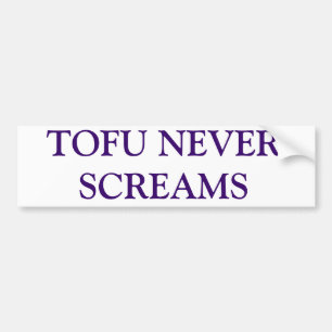 ADESIVO PARA CARRO O TOFU NUNCA GRITA