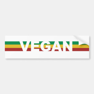 Adesivo Para Carro O Vegan listra Rasta