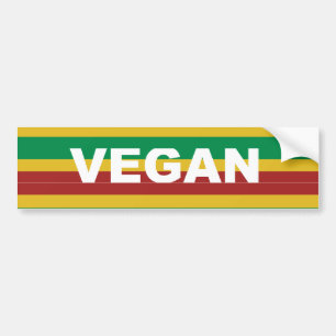 Adesivo Para Carro O Vegan listra Rasta