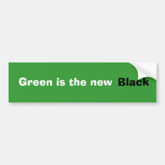 Adesivo Para Carro O verde é o bumpersticker preto novo