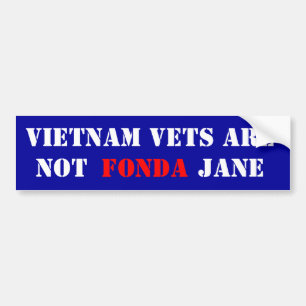 Adesivo Para Carro O veterinário de Vietnam não é Fonda Jane