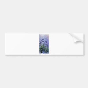 Adesivo Para Carro o vintage floresce lilac-irises-1917 monet.