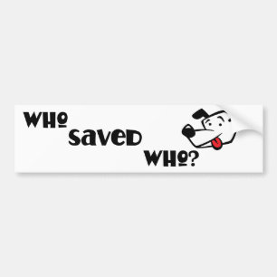 ADESIVO PARA CARRO O WHO SALVAR O WHO? AUTOCOLANTE NO VIDRO TRASEIRO