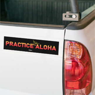 Adesivo Para Carro Oahu Practice Aloha Lava Shaka (Desperte a mão)