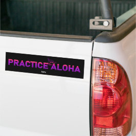 Adesivo Para Carro Oahu Practice Aloha PurpleRay Shaka (Percorrer sol