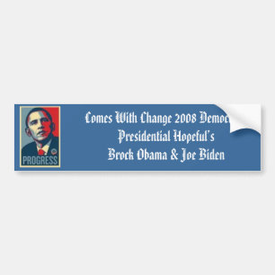 Adesivo Para Carro obama000_1, vem com mudança 2008 P Democrática