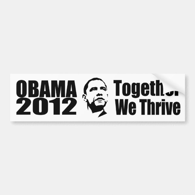 Adesivo Para Carro OBAMA 2012 para-choques (Frente)