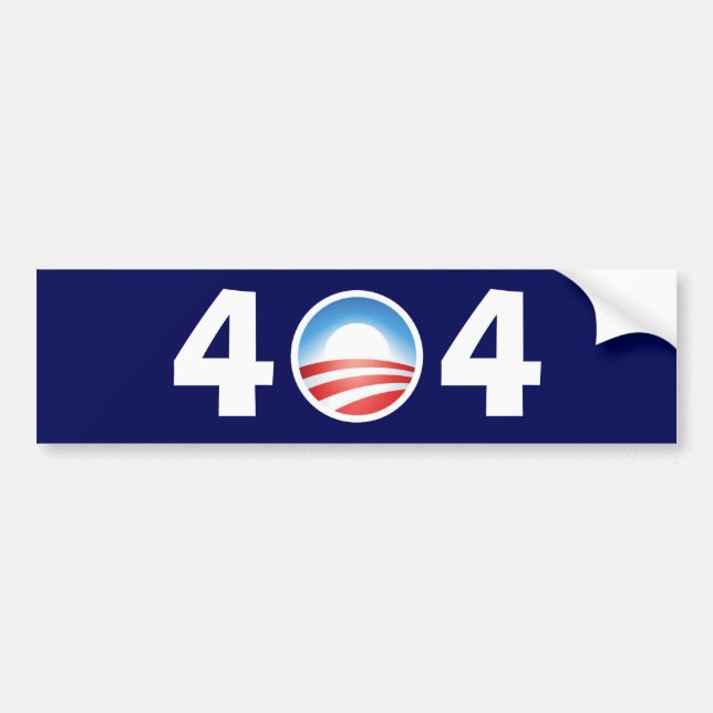 Adesivo Para Carro Obama 404 à nora - arquivo não encontrado (Frente)