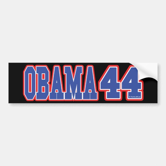 ADESIVO PARA CARRO OBAMA 44 (Frente)