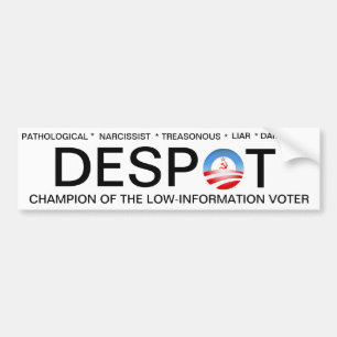Adesivo Para Carro Obama a déspota