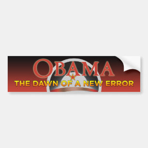 Adesivo Para Carro Obama - alvorecer de um autocolante no vidro
