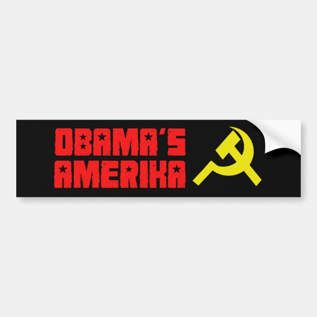 Adesivo Para Carro Obama Amerika 3 (Frente)