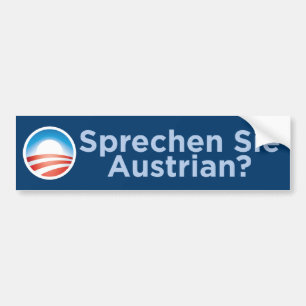 Adesivo Para Carro Obama - austríaco de Sprechen Sie? Autocolante no