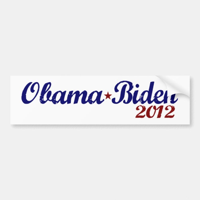 Adesivo Para Carro Obama Biden 2012 (Frente)