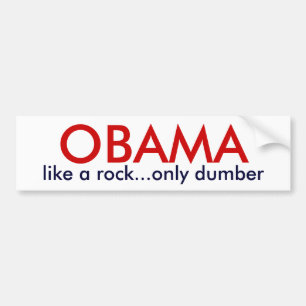 Adesivo Para Carro OBAMA - como uma rocha somente mais muda