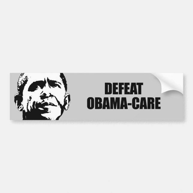 Adesivo Para Carro Obama-cuidado da derrota (Frente)
