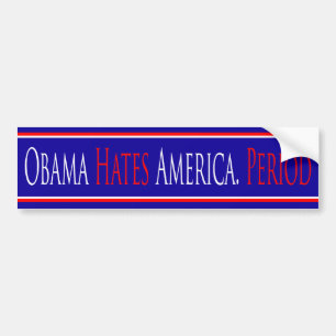 Adesivo Para Carro Obama deia o período de América - autocolante no
