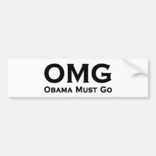Adesivo Para Carro Obama deve ir anti Obama