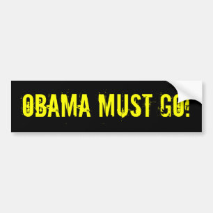 Adesivo Para Carro OBAMA DEVE IR! Autocolante no vidro traseiro