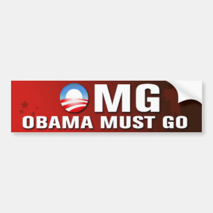 Adesivo Para Carro Obama deve ir autocolante no vidro traseiro