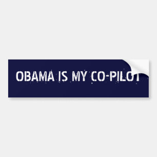 ADESIVO PARA CARRO OBAMA É MEU COPILOTO