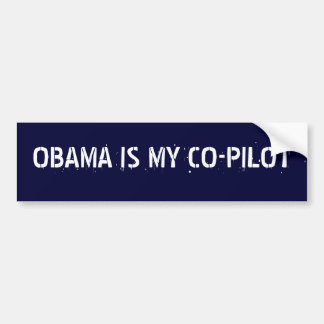 ADESIVO PARA CARRO OBAMA É MEU COPILOTO