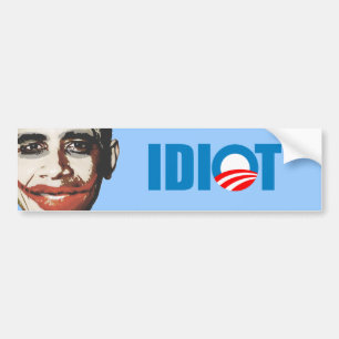 ADESIVO PARA CARRO OBAMA É UM IDIOTA