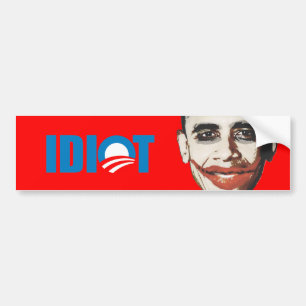 ADESIVO PARA CARRO OBAMA É UM IDIOTA