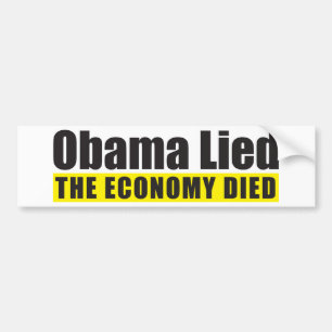 Adesivo Para Carro Obama encontrou-se, a economia morreu