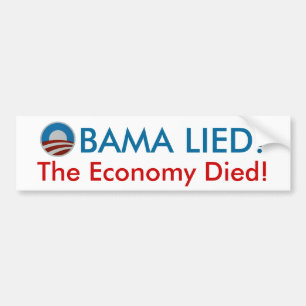 Adesivo Para Carro Obama encontrou-se a economia morreu autocolante