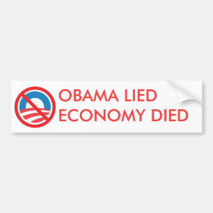 ADESIVO PARA CARRO OBAMA ENCONTROU-SE, ECONOMIA MORREU