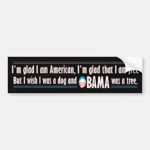 Adesivo Para Carro Obama era uma árvore