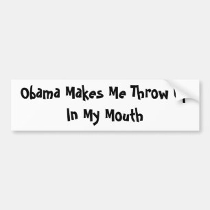 Adesivo Para Carro Obama faz-me jogar acima em minha boca