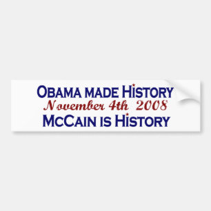 Adesivo Para Carro Obama fez a história 2008
