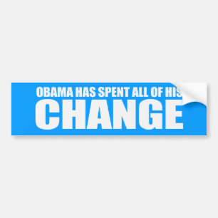 Adesivo Para Carro OBAMA GASTOU TODA SUA MUDANÇA Bumpersticker