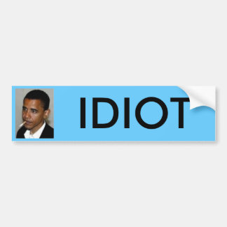 Adesivo Para Carro obama, IDIOTA