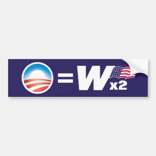 Adesivo Para Carro Obama iguala o autocolante no vidro traseiro de