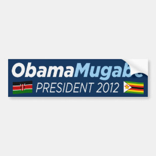 Adesivo Para Carro Obama Mugabe 2012