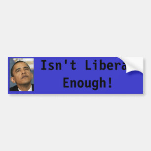 Adesivo Para Carro Obama não é liberal bastante! etiqueta