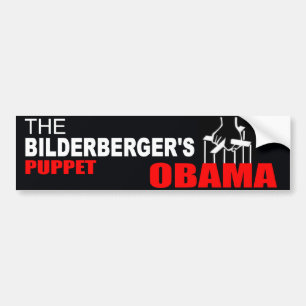 Adesivo Para Carro Obama - o fantoche do Bilderberger