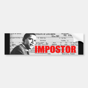 Adesivo Para Carro Obama o Impostor