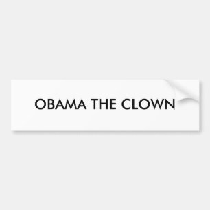 ADESIVO PARA CARRO OBAMA O PALHAÇO "ETIQUETA "