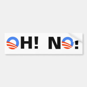 Adesivo Para Carro Obama OH! NÃO!
