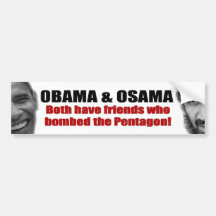 Adesivo Para Carro Obama & Osama