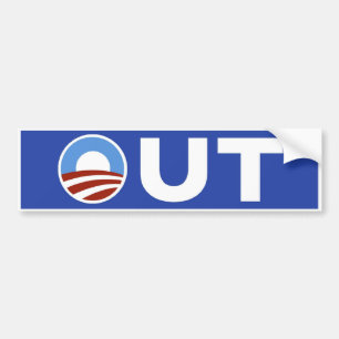 Adesivo Para Carro Obama para fora em 2010
