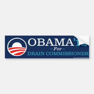 Adesivo Para Carro Obama para o comissário do dreno