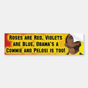 Adesivo Para Carro Obama & Pelose são Commies